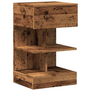 vidaXL Nočn&aacute; skrinka Old Wood 40x35x65 cm Engineered Wood