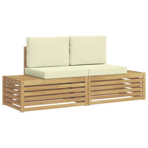 vidaXL 2 ks Z&aacute;hradn&aacute; s&uacute;prava gaučov Polyester Biela