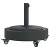 vidaXL Podstavec pod slnečn&iacute;k s kolesami pre &Oslash;38/48 mm tyče 27 kg kruh