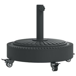 vidaXL Podstavec pod slnečn&iacute;k s kolesami pre &Oslash;38/48 mm tyče 27 kg kruh