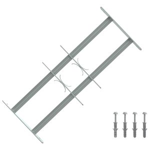vidaXL Bezpečnostn&aacute; mreža na okn&aacute; s 2 priečkami 3 ks 430-740 mm