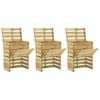vidaXL Slatkov&yacute; z&aacute;hradn&yacute; kompost&eacute;r 3 pcs Zelen&aacute; 110 x 58 x 113 cm