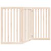 vidaXL Skladacia br&aacute;na pre psa, 3 panely, 150 cm, topoľov&eacute; drevo