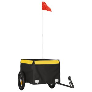 vidaXL Pr&iacute;ves za bicykel čierno-žlt&yacute; 30 kg železo