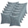 vidaXL Poťah na podložku 12 pcs HEERLEN Svetlomodr&aacute; 40 x 40 cm