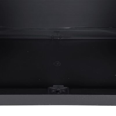 vidaXL Vonkajšia úložná skrinka čierna 65x37x165 cm PP