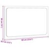 vidaXL LED k&uacute;peľňov&eacute; zrkadlo siv&eacute; sonoma 60x8,5x38 cm kompozitn&eacute; drevo