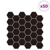 vidaXL Hexag&oacute;nov&aacute; dlažba 50 pcs Siv&aacute; 30 x 30 cm Polyuret&aacute;n a PET