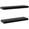 vidaXL Pl&aacute;vaj&uacute;ce n&aacute;stenn&eacute; police 2 ks čierne 60x20x3,8 cm