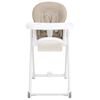 vidaXL Detsk&aacute; vysok&aacute; stolička b&eacute;žov&aacute; hlin&iacute;kov&aacute;