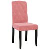 vidaXL Jed&aacute;lensk&eacute; stoličky 6 ks, ružov&eacute;, zamat