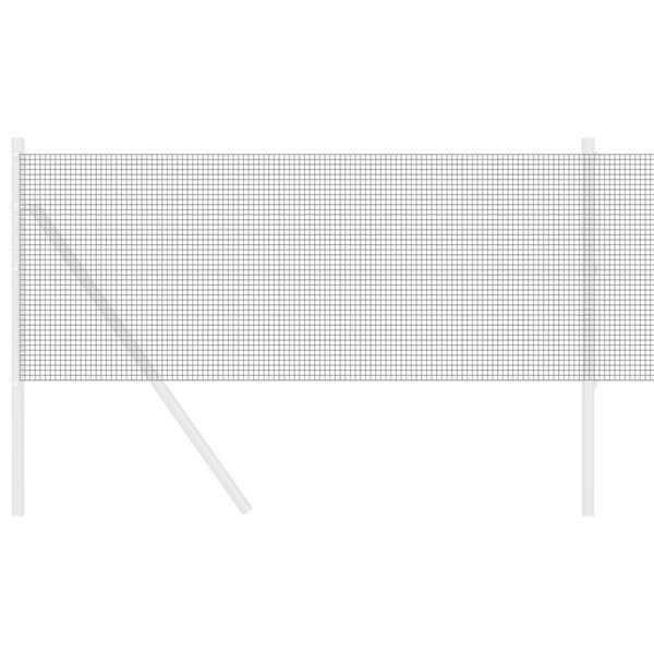 vidaXL Zvarený drôtený plot Sivá 0.6 x 25 m Oceľ