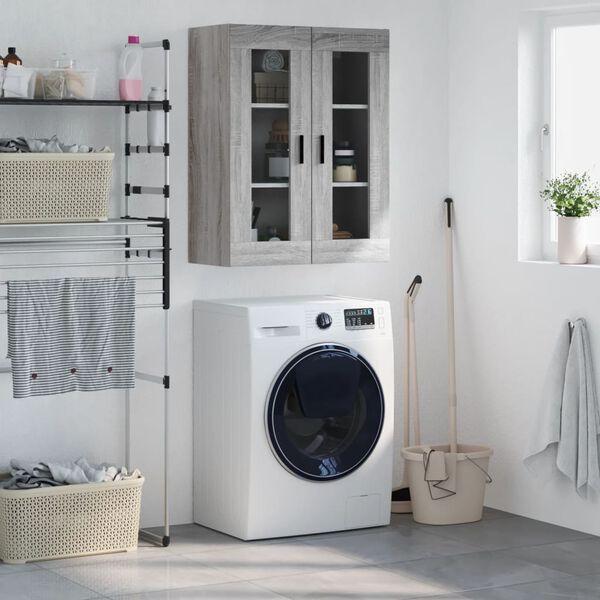 vidaXL N&aacute;stenn&aacute; skrinka siv&yacute; dub sonoma 69,5x34x90 cm