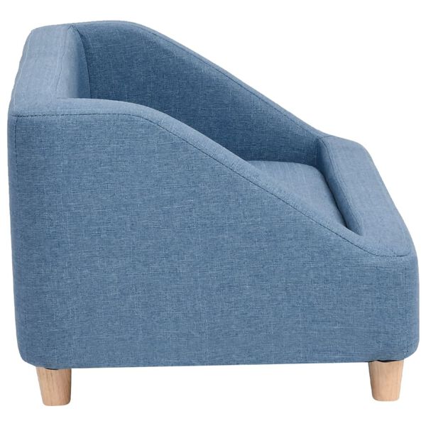 vidaXL Pohovka pre psa modr&aacute; 85x50x39 cm ľan