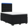 vidaXL Posteľ boxspring s matracom Čierna 120 x 190 cm Zamat