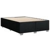 vidaXL Posteľn&yacute; r&aacute;m boxspring s matracom čierny 160x200 cm l&aacute;tka