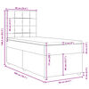 vidaXL Posteľn&yacute; r&aacute;m boxsping s matracom bledosiv&yacute; 90x200 cm l&aacute;tka