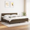 vidaXL Boxspring posteľ s matracom tmavohned&aacute; 200x200 cm l&aacute;tka