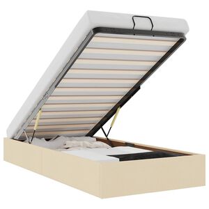 vidaXL Osmansk&yacute; r&aacute;m postele bez matraca kr&eacute;mov&aacute; 100x200 cm l&aacute;tka