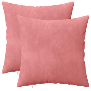 vidaXL Poťah na podložku 2 pcs HEERLEN Ružov&aacute; 30 x 30 cm Zamat