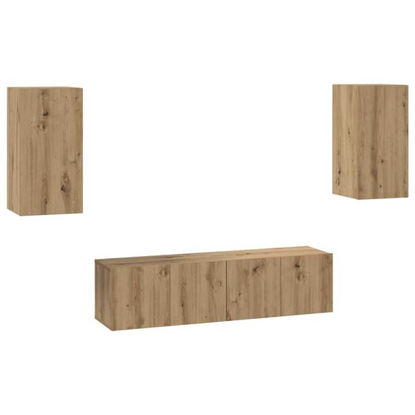 vidaXL Zostava TV skriniek 4 pcs dub artisan 30.5 x 30 x 60 cm