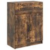 vidaXL Serv&iacute;rovacia skriňa so z&aacute;suvkou Dymov&yacute; dub 66 x 34,5 x 87 cm