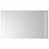 vidaXL Zrkadlo do k&uacute;peľne s LED Priehľadn&aacute; 60 x 30 cm tvrden&eacute; sklo