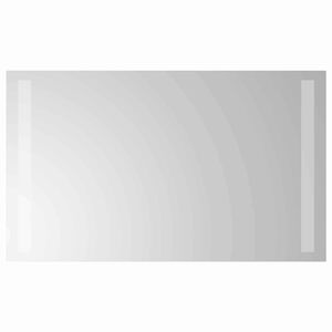 vidaXL Zrkadlo do k&uacute;peľne s LED Priehľadn&aacute; 60 x 30 cm tvrden&eacute; sklo