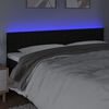vidaXL Čelo postele s LED čierne 180x5x78/88 cm l&aacute;tka