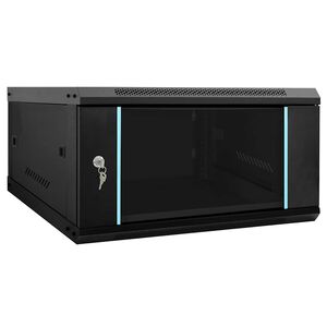 vidaXL Sieťov&yacute; kabinet s &uacute;ložiskom Čierna 60 x 60 x 35 cm Oceľ
