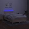 vidaXL Boxspring posteľ s matracom a LED kr&eacute;mov&aacute; 120x190 cm l&aacute;tka