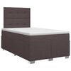 vidaXL Posteľ boxspring s matracom Tmavohned&aacute; 120 x 190 cm L&aacute;tka
