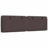 vidaXL Vank&uacute;&scaron; na čelo postele tmavohned&yacute; 160 cm l&aacute;tka
