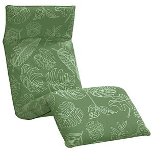 vidaXL Skladacie ležadlo s listov&yacute;m vzorom 175x54x8,5 cm, oxfordsk&aacute; l&aacute;tka