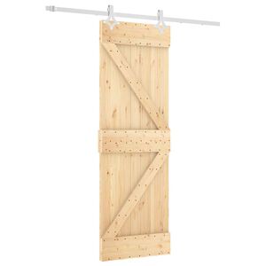 vidaXL Posuvn&eacute; dvere 70 x 210 cm Mas&iacute;vne borovicov&eacute; drevo (neupraven&eacute;)