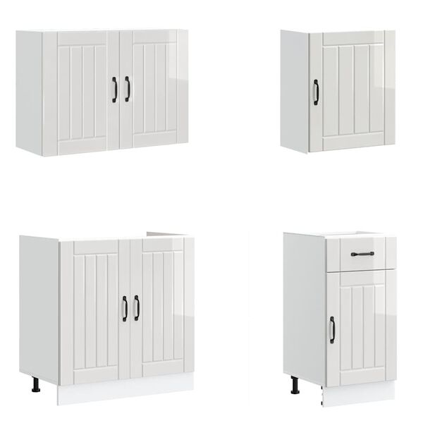 vidaXL 7-dielna sada kuchynských skriniek Lucca, kompozitné drevo