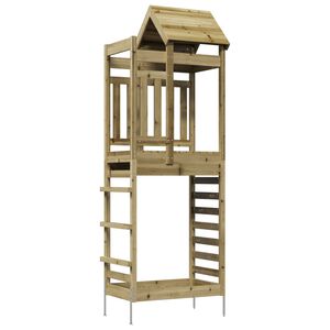 vidaXL Hern&aacute; veža Hned&aacute; 52,5 x 85 x 238 cm Mas&iacute;vne impregnovan&eacute; drevo