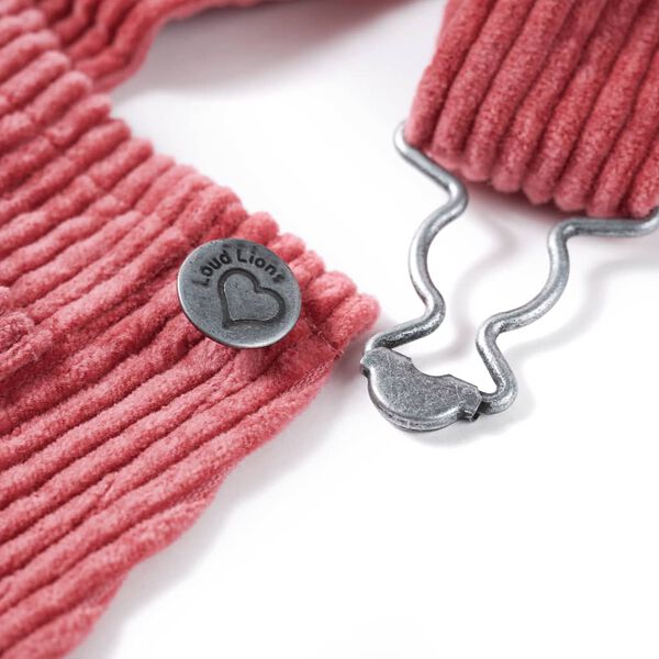 Detsk&yacute; overal menčestrov&yacute; ružov&yacute; 128