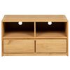vidaXL Skrinka so zásuvkami SAUDA dub 99x43x55 cm borovicový masív