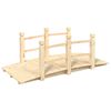 vidaXL Z&aacute;hradn&yacute; most&iacute;k so z&aacute;bradl&iacute;m 150x67x56 cm mas&iacute;vny smrek