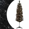 vidaXL Umel&yacute; chud&yacute; vianočn&yacute; strom 150 cm 150 LED Tepl&aacute; biela PVC a kov