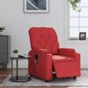 vidaXL Elektrick&eacute; mas&aacute;žne skl&aacute;pacie kreslo červen&eacute; umel&aacute; koža