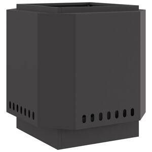 vidaXL Bezdymový ohnisko Čierna 48 x 48 x 51 cm Oceľ