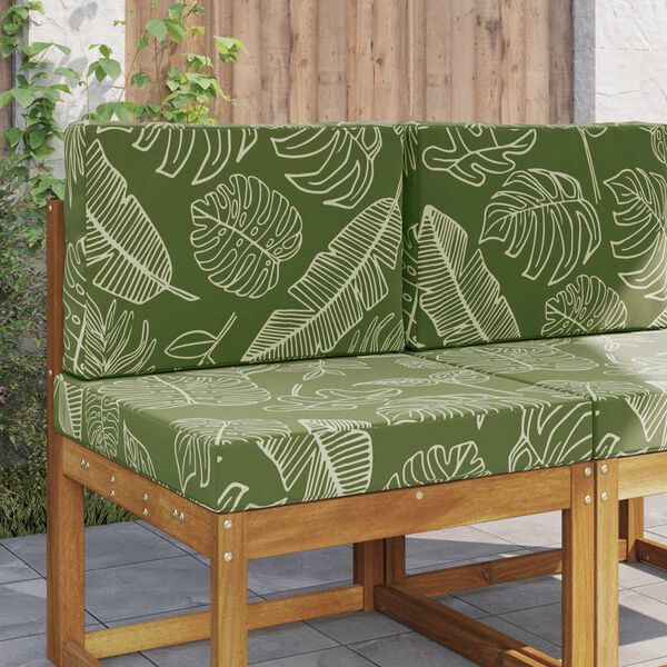 vidaXL Vank&uacute;&scaron; na vonkaj&scaron;iu pohovku 2 pcs Design s listami Polyester