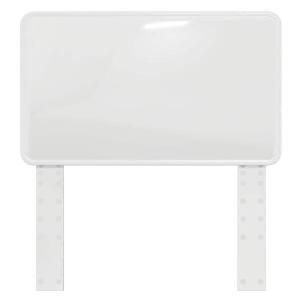 vidaXL Zadn&eacute; čelo Leskl&aacute; biela 75 cm Kompozitn&eacute; drevo