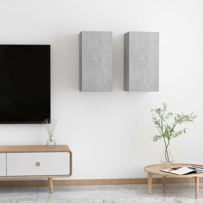 vidaXL TV skrinky 2 ks, betónovo sivé 30,5x30x60 cm, kompozitné drevo