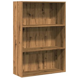 vidaXL Knižnica dub artisan 80x30x114 cm kompozitn&eacute; drevo