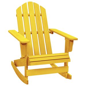 vidaXL Z&aacute;hradn&aacute; hojdacia stolička Adirondack jedľov&yacute; mas&iacute;v žlt&aacute;