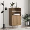 vidaXL Highboard Hned&aacute; 60 x 36 x 110 cm Kompozitn&eacute; drevo