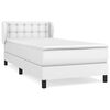 vidaXL Boxspring posteľ s matracom biela 80x200 cm umel&aacute; koža